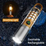 X-10 Rechargeable Camping Flashlight Type-C 1800mAh