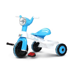 Road Master Tricycle White & Cyan Blue