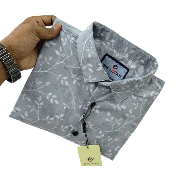 Cotton Full Sleeve Printed Shirt For Men