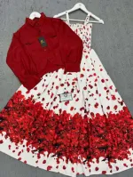 Women's Smocking Romper Gown and 24 Inch Shirt, Free Size