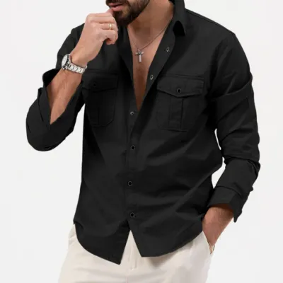 Full sleeves double pocket Shirt
