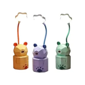Cartoon LED Lable Lamp USB charging Eye Protection Bedroom Nightlight