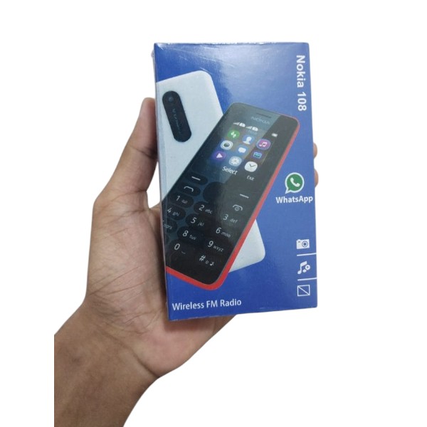 Nokia Asha 108 Dual Sim Mobile Phone Black Colour (Refurbished)