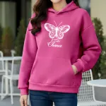 Premium Comfortable Printed Ladies Winter Hoodie