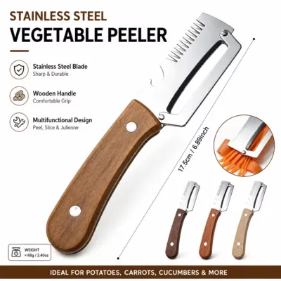 3-in-1 Multifunctional Vegetable Peeler & Cutter (2 Pcs)