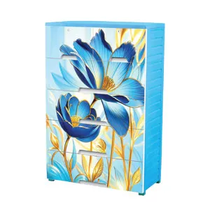 Platinum Wardrobe Elizabeth Blue - 5 Drawer