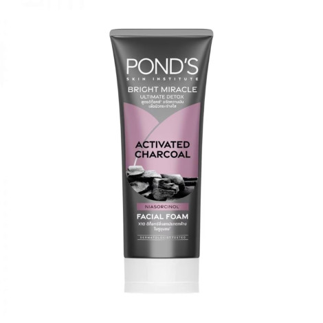Pond's Bright Miracle Ultimate Detox Activated Charcoal Facial Foam 90g (Thailand)