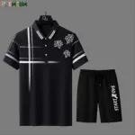 Men's Pure Cotton Polo Shirt and Half Pant Combo, 200 GSM