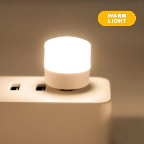 USB Mini LED Night Light (5pcs Pack, White Light)