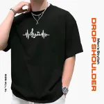 Men's Stylish Drop Shoulder- Black
