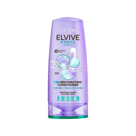L'Oreal Elvivev Hydra Pure 72H Rehydrating Conditioner 200ml (France)