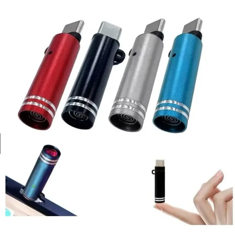USB-C Mini Flameless Lighter – Tungsten Wire, Blow-to-Ignite, Windproof