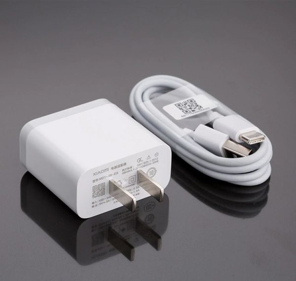 Original Mi 3A USB Charger With Type C Cable