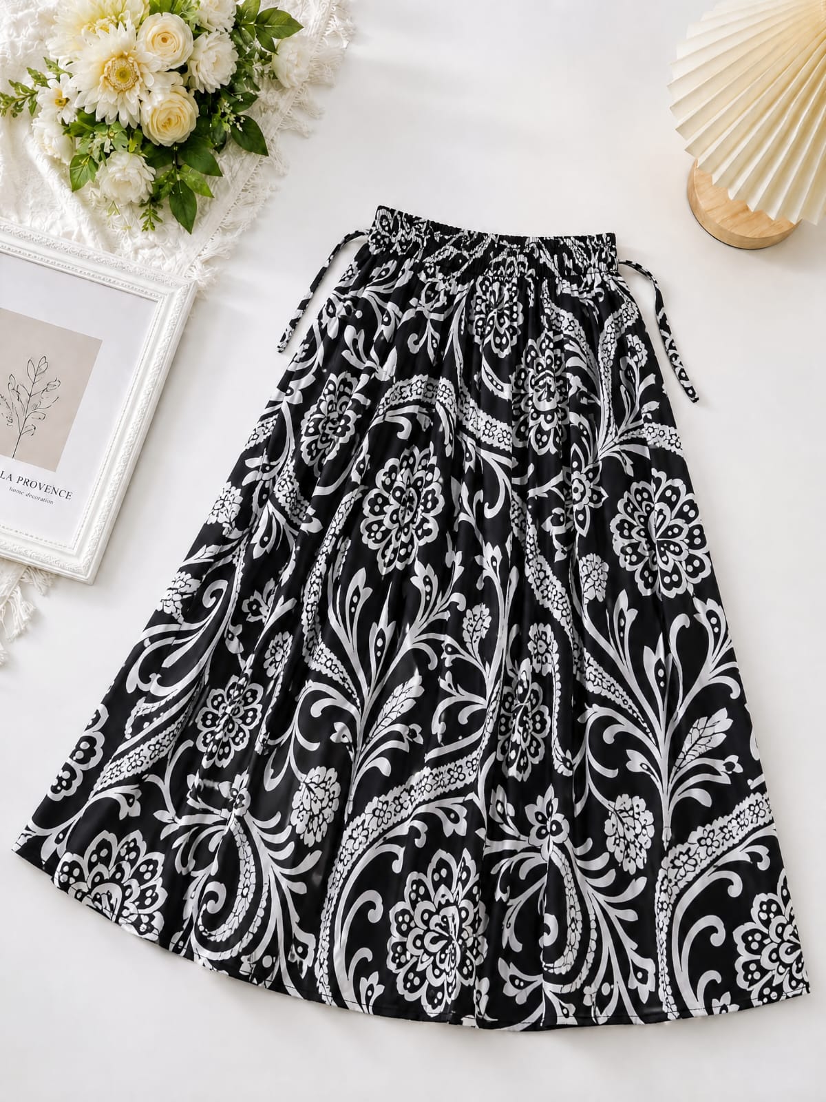 Women's Linen Skirt, Free Waist 28 to 44, 40 Inch Length