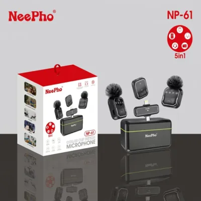 Neepho NP-61 Wireless Microphone for Type-C, iPhone & Camera
