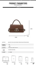 Ladies Bag in PU Leather Finish, 6 Shades