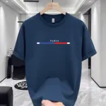 Men's Cotton-Spandex Drop Shoulder T-Shirt, DTF Print, 220 GSM
