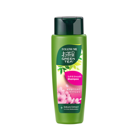 Follow Me Green Tea Soft & Smooth Sakura Extract Shampoo 320ml (Malaysia)