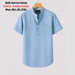 kaizar cotton  Half sleeves katua For Men's