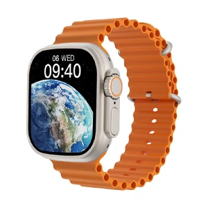 WiWu SW01 Ultra Bluetooth Calling Smart Watch- Orange (IP68, Sports Modes, 2.1″ HD IPS)