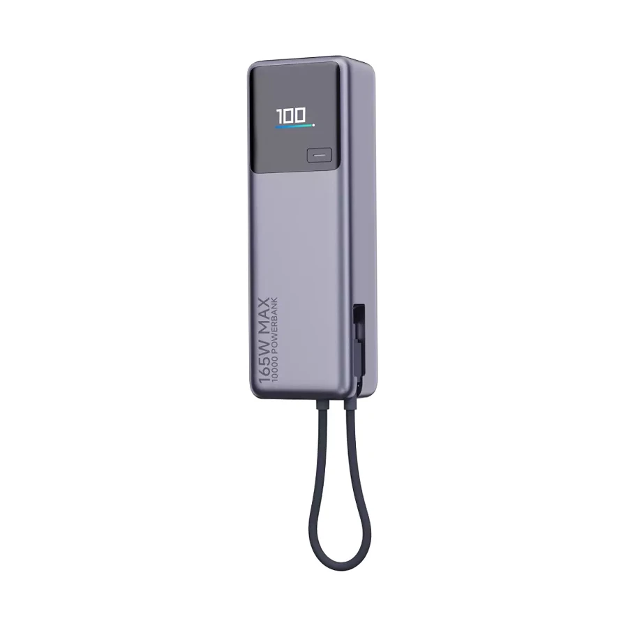 Xiaomi PB1165M 10000mAh 165W Power Bank with Integrated Cable, Gray