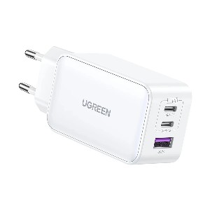 Ugreen Nexode CD244  65W GaN USB & Dual USB-C PD White Charger