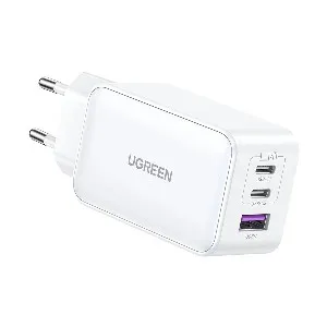 Ugreen Nexode CD244  65W GaN USB & Dual USB-C PD White Charger