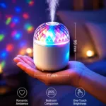 Crystal Projection Mini Lamp Humidifier