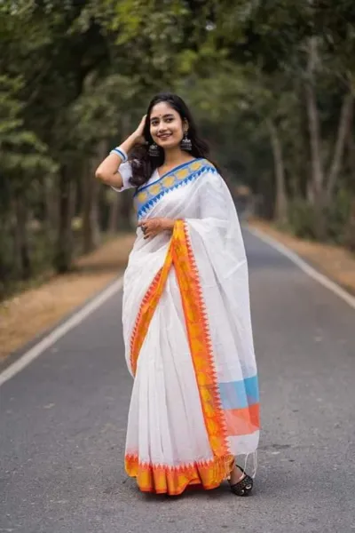 Women's Tangail Modhurai Saree, 13 Haath, 6 Colours