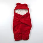 Baby Sleeping Bag Ultra-Soft Fluffy Fleece Newborn Receiving Blanket Infant Boys Girls Clothe Sleeping Nursery Wrap Swaddle