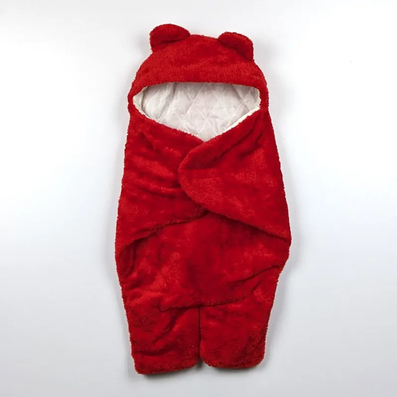 Baby Sleeping Bag Ultra-Soft Fluffy Fleece Newborn Receiving Blanket Infant Boys Girls Clothe Sleeping Nursery Wrap Swaddle