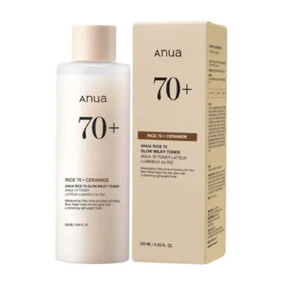 Anua Rice 70 Glow Milky Toner 250ml (Korea)