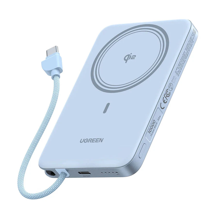 UGREEN PB570 (65839B) 10000mAh 30W Magnetic Wireless Power Bank Blue