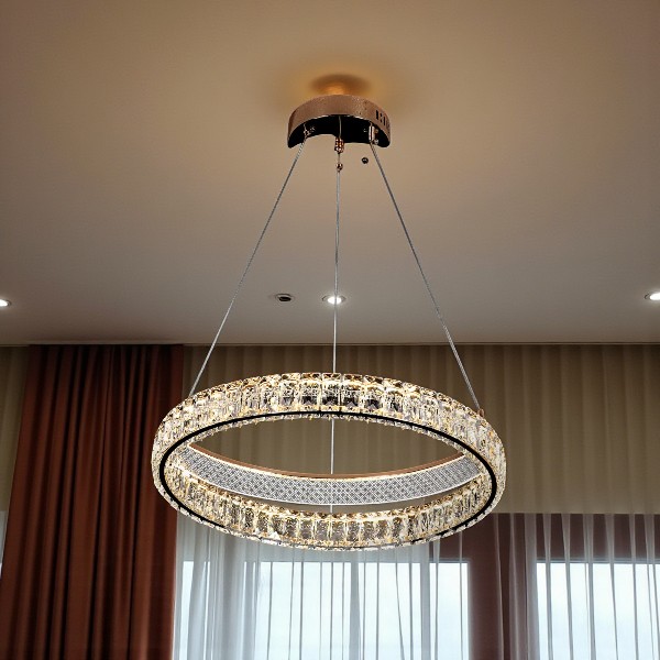 Qulik Crystal Halo Luxury LED Crystal Chandelier Pendant Light (QL-D8883-500)