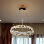 Qulik Crystal Halo Luxury LED Crystal Chandelier Pendant Light (QL-D8883-500)