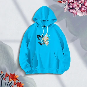 Premium Comfortable Stylish (Sunflower Butterflies-pest) Ladies winter hoodie