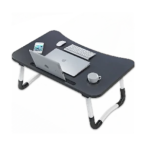 Multifunctional Portable & Foldable Laptop Table – Black Color
