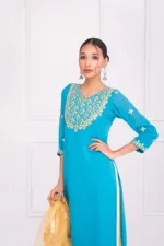 Semi-Stitched Weightless Georgette Three Piece, Up to 54, 6 Colours