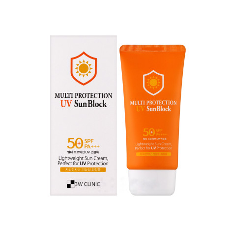3W Clinic Multi Protection UV Sun Block SPF50 70ml (Korea)