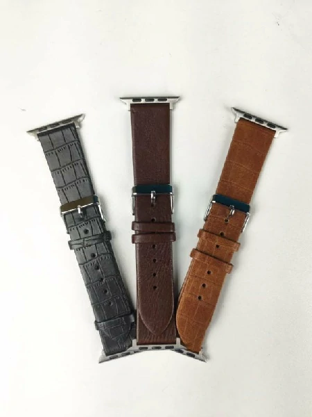 49mm Leather Strap For Smartwatch – Brown Color