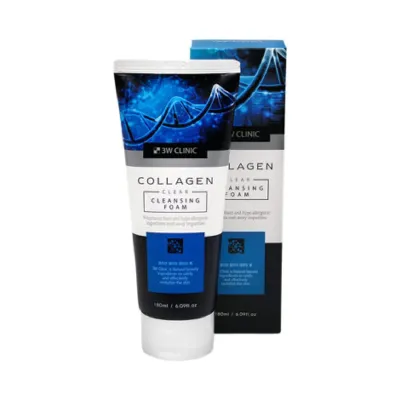 3W Clinic Collagen Clear Cleansing Foam 180ml (Korea)