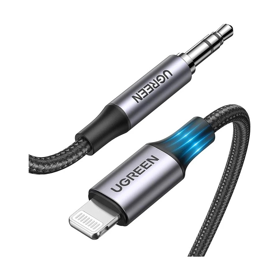 UGREEN US315 (70862) Lightning to 3.5mm Male 2 Meter Black Audio Cable