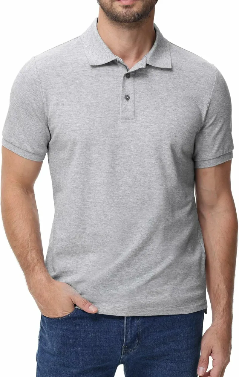 Men's Solid Cotton Half Sleeve Polo Shirt, 200 GSM, Size XL