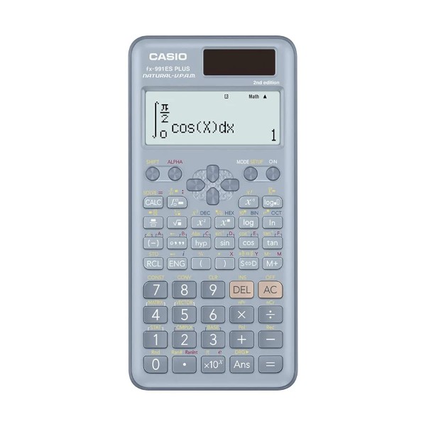 Casio FX-991ES Plus 2nd Edition 12 Digit (10 & 2) Non Programmable Blue Scientific Calculator