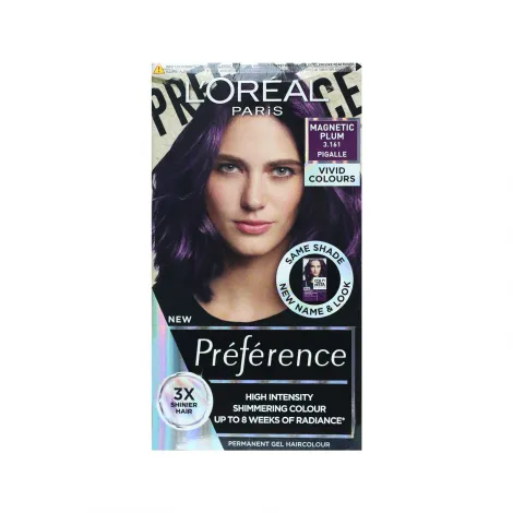 L'Oreal Perference Les Vivids High Intensity Shimmering Colour - 3.161 Magnetic Plum (Belgium)