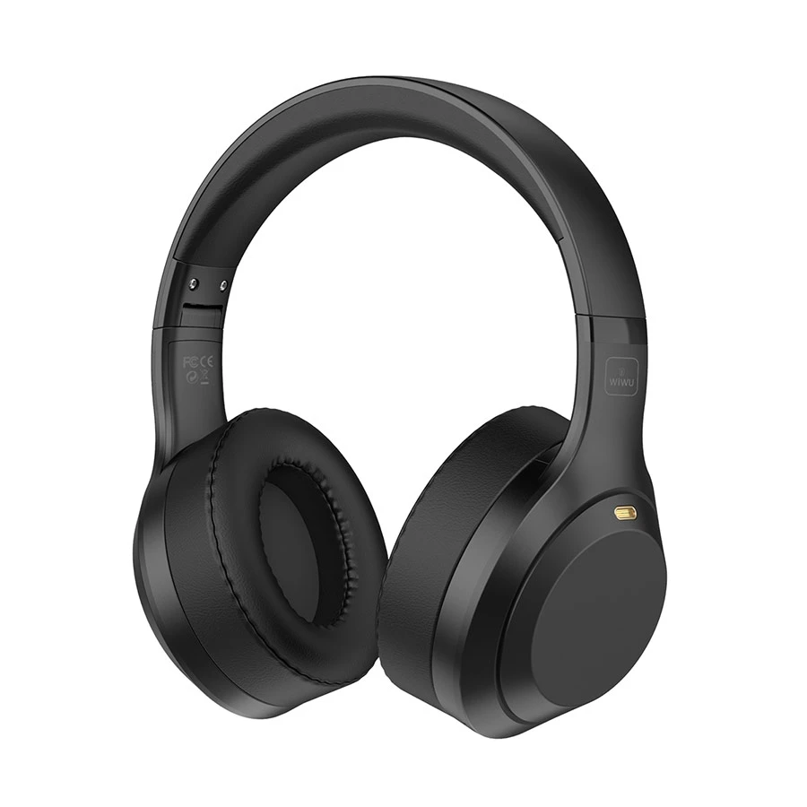 WiWU Soundbasha ANC Bluetooth Over-Ear Headphone Black