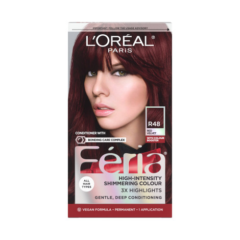L'Oreal Feria High Intensity Shimmering Colour - R48 Red Velvet (Mexico)