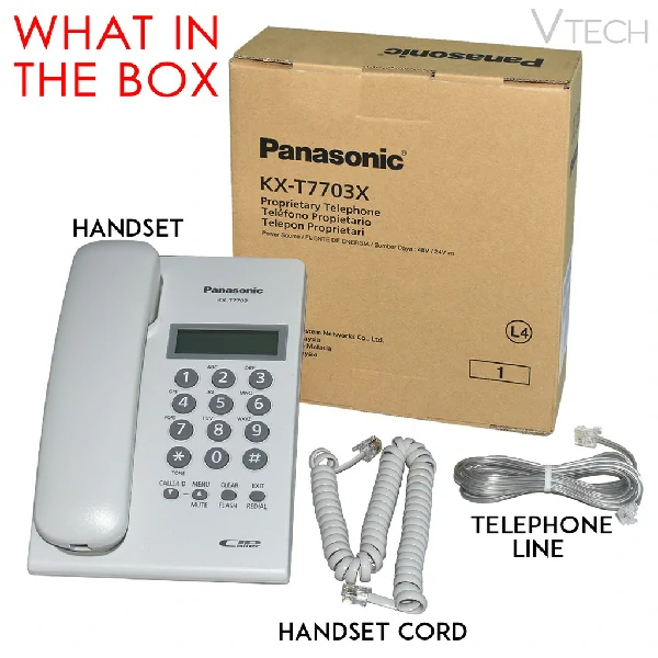 Panasonic KX-T7703 Corded Telephone Set With a Display