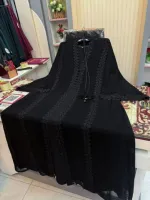Lace Work Borka with Koti, Inner and Hijab, Ghera 200