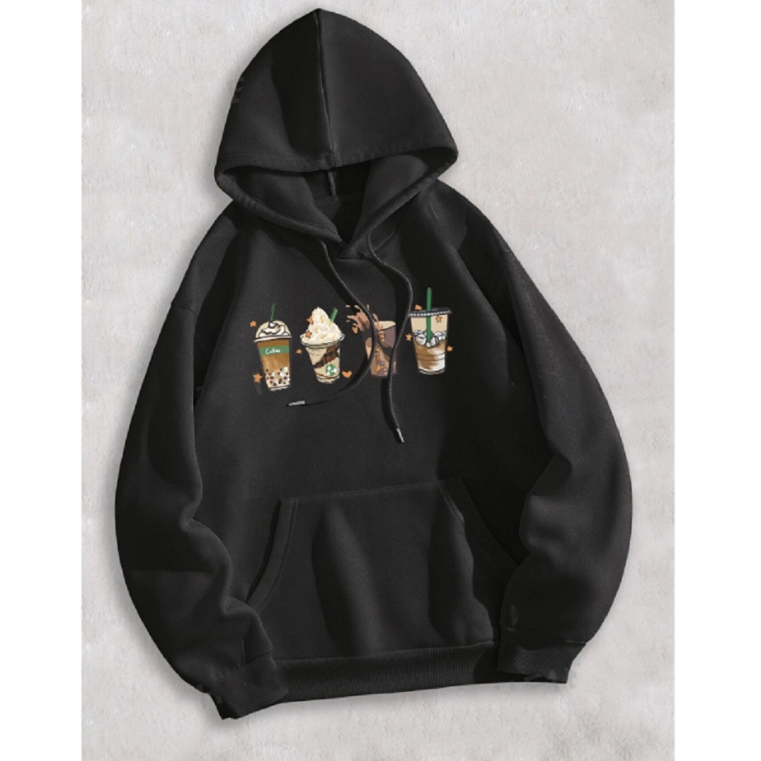 Women's Cotton Fleece Winter Hoodie, DTF Print, 300 GSM, 6 Colours